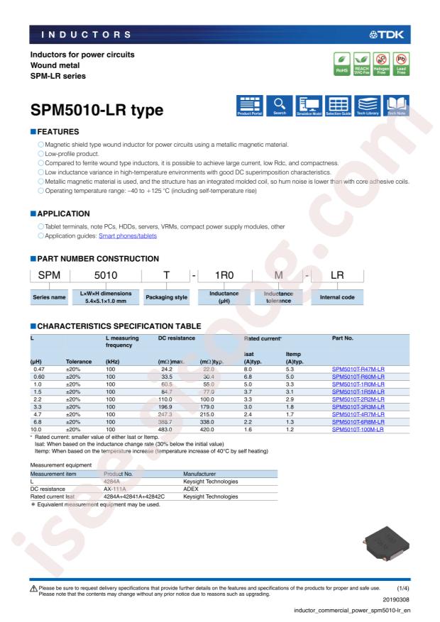 SPM5010T-3R3M-LR