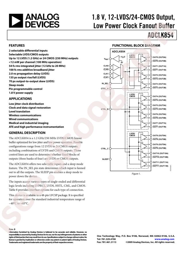 ADCLK854BCPZ-REEL7