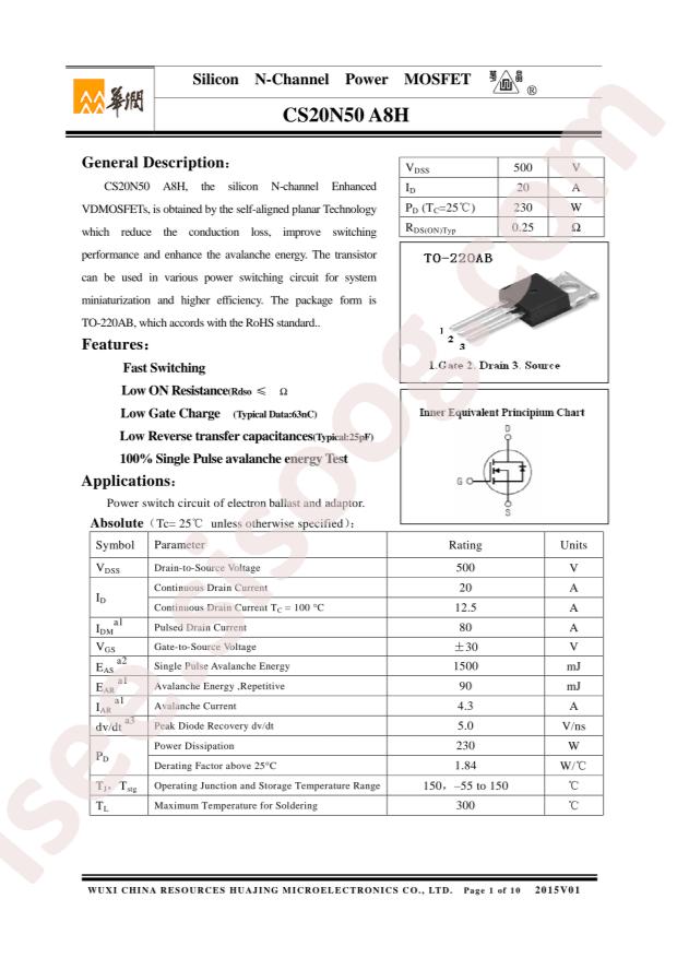 CS20N50A8H
