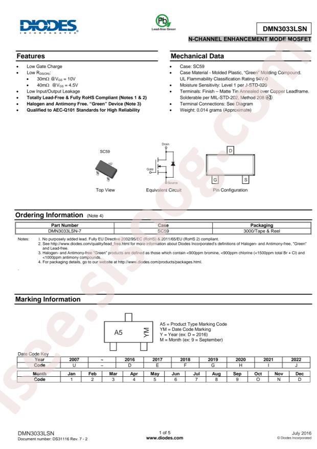 DMN3033LSN-7