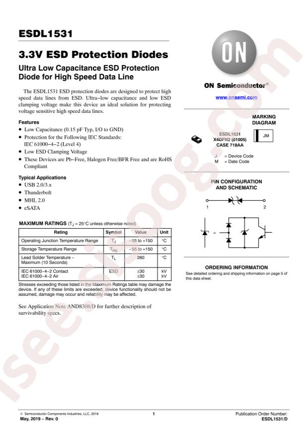 ESDL1531MX4T5G