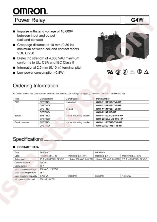 G4W-1114P-US-TV8-HP-DC12