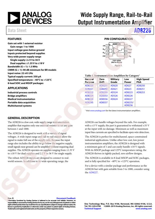 AD8226BRMZ-R7