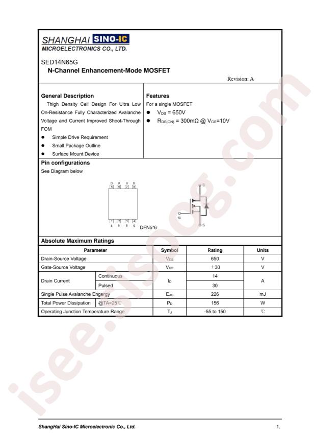 SED14N65G