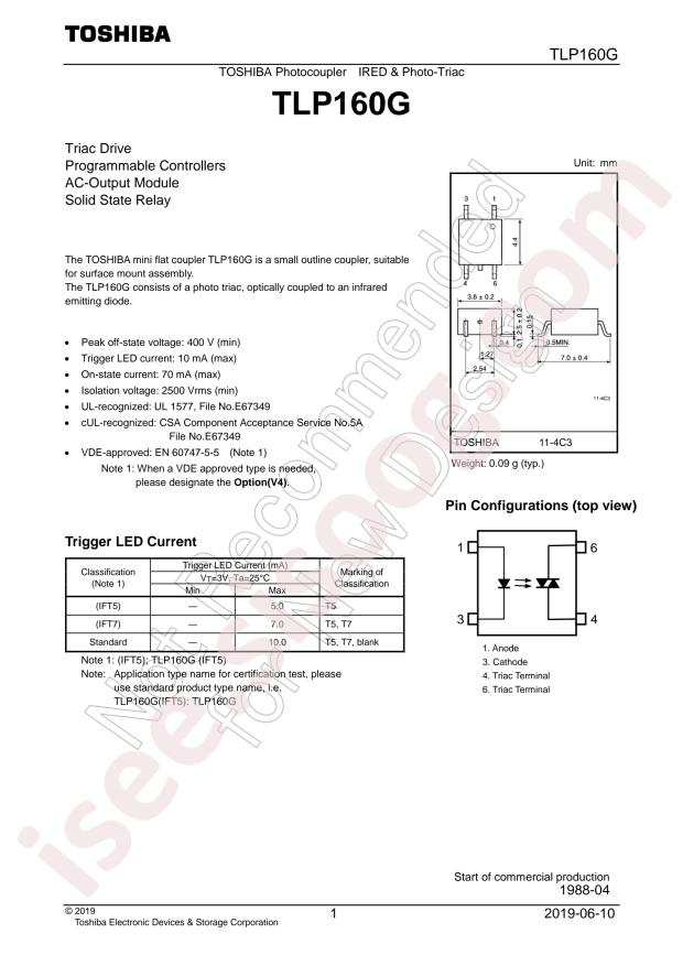 TLP160G(TPL,U,F)