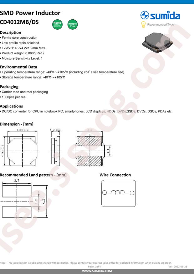 CD4012MBDS-3R3PC