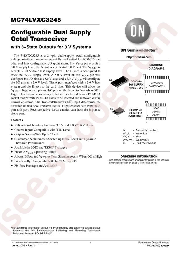 MC74LVXC3245DTRG