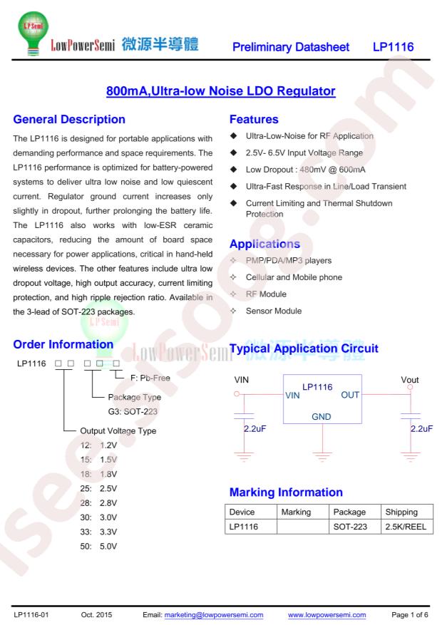LP1116-15G3F