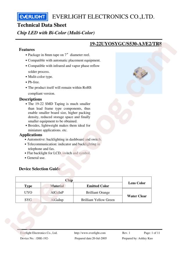 19-22UYOSYGC/S530-A3/E2/TR8