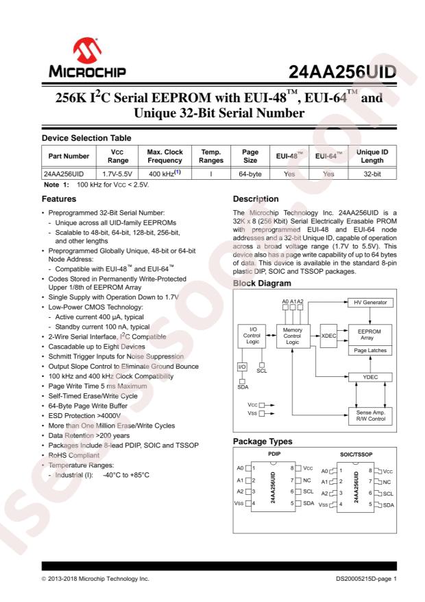 24AA256UID-I/P
