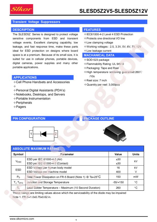 SLESD5Z5V0