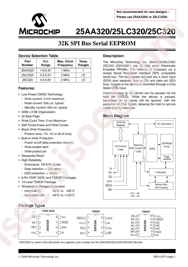 25LC320-E/SN