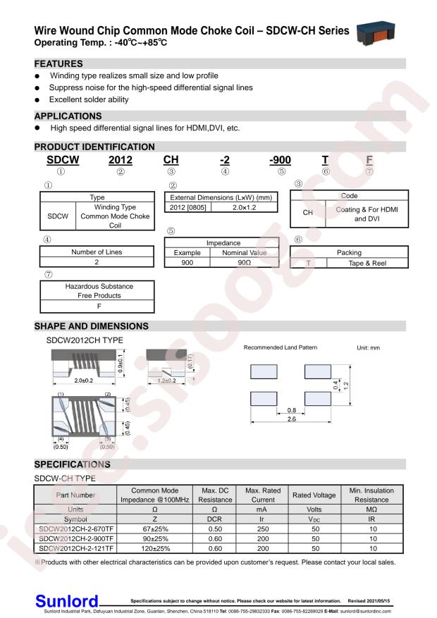 SDCW2012CH-2-900TF