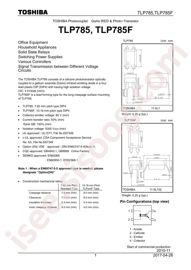 TLP785(GR-TP6,F)