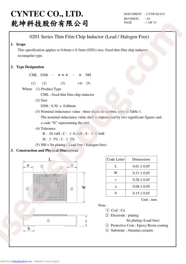 CML0306-1N8-BNH