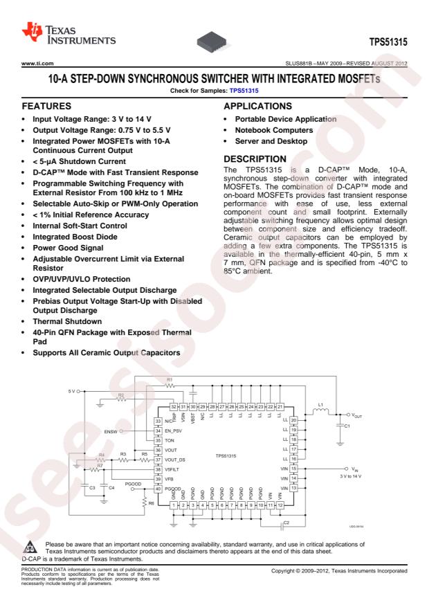 TPS51315RGFT