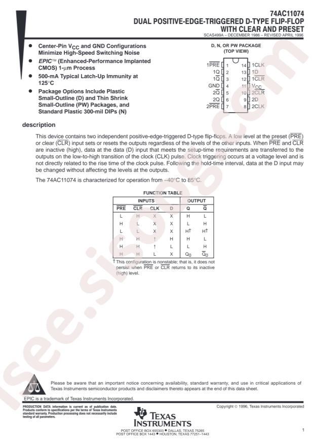 74AC11074PWR