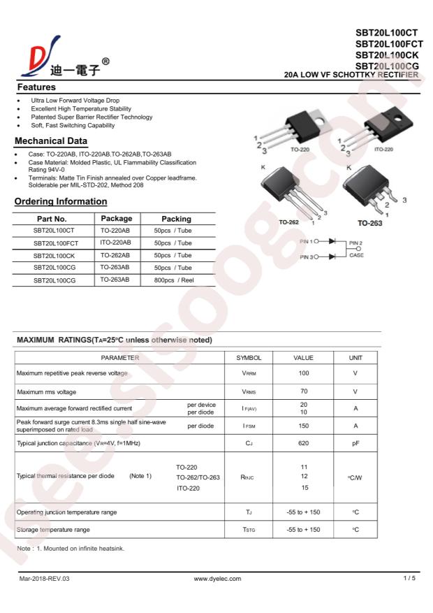 SBT20L100FCT