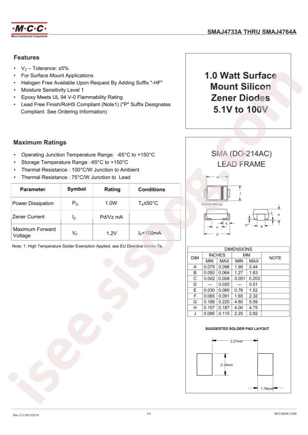 SMAJ4742A-TP
