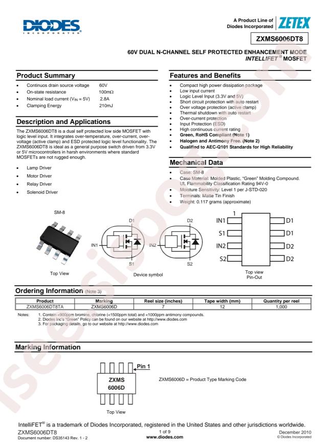 ZXMS6006DT8TA