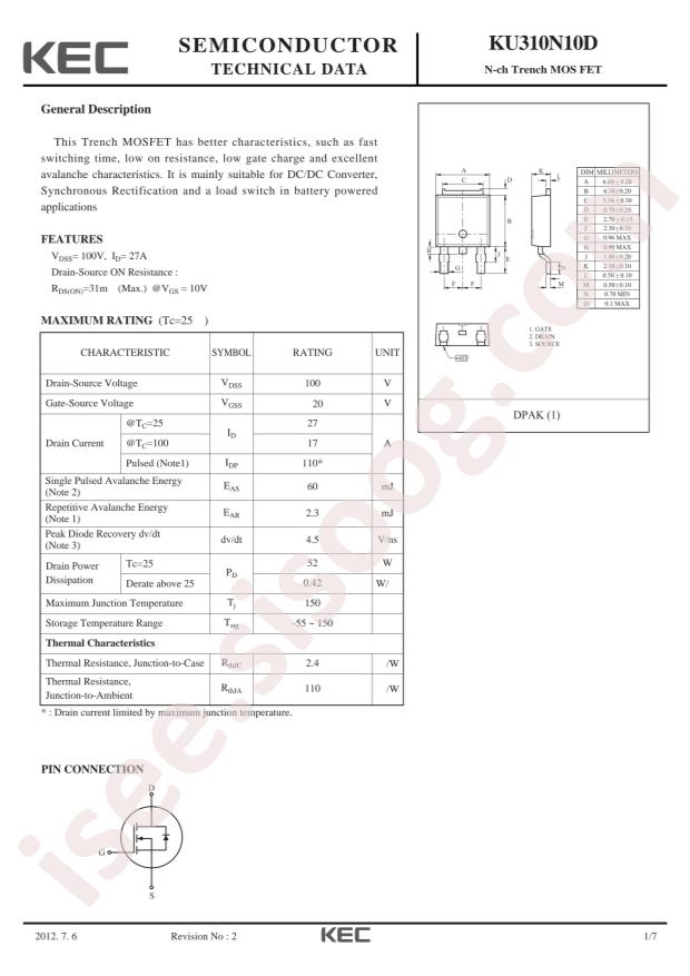 KU310N10D-RTF/H