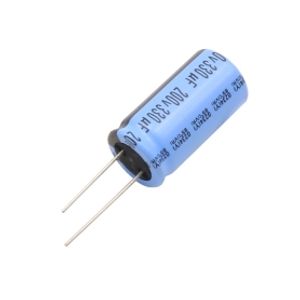 خازن الکترولیتی 330uF / 200V تایوانی مارک TAICON با طول عمر بالا
