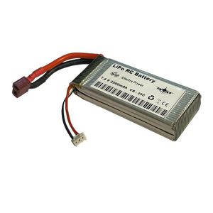 باتری پلیمری پروازی 2500 میلی آمپر دو سل  25C 7.4V 2500mAh برند الکترا پاور