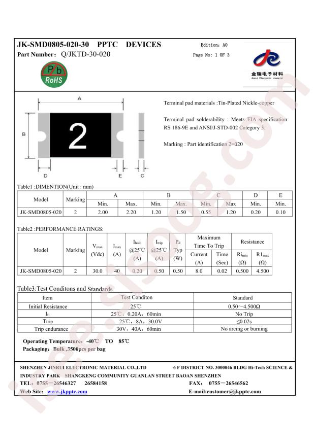 JK-SMD0805-020-30V