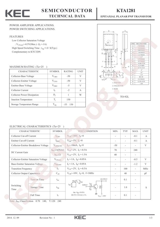 KTA1281-Y-AT/P