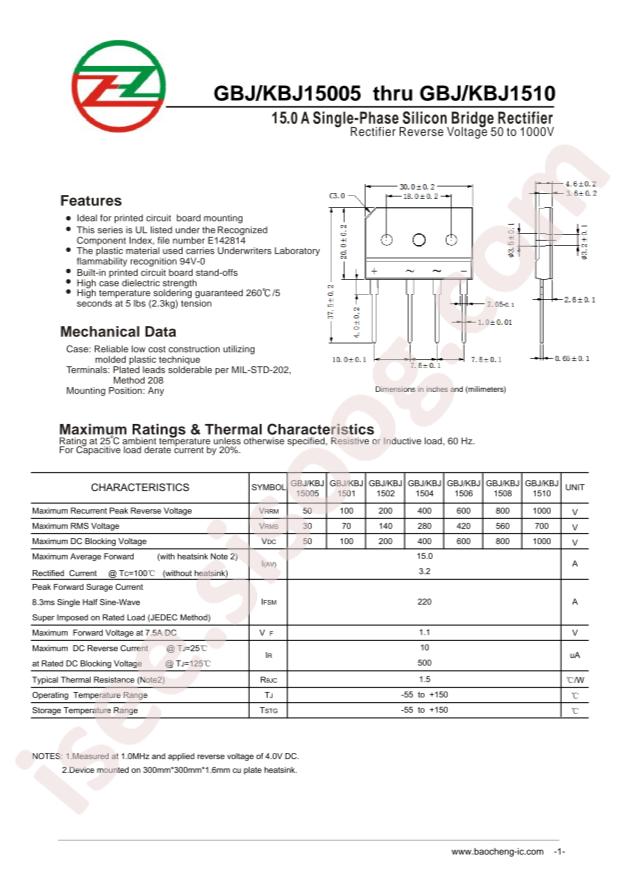 baocheng GBJ1510