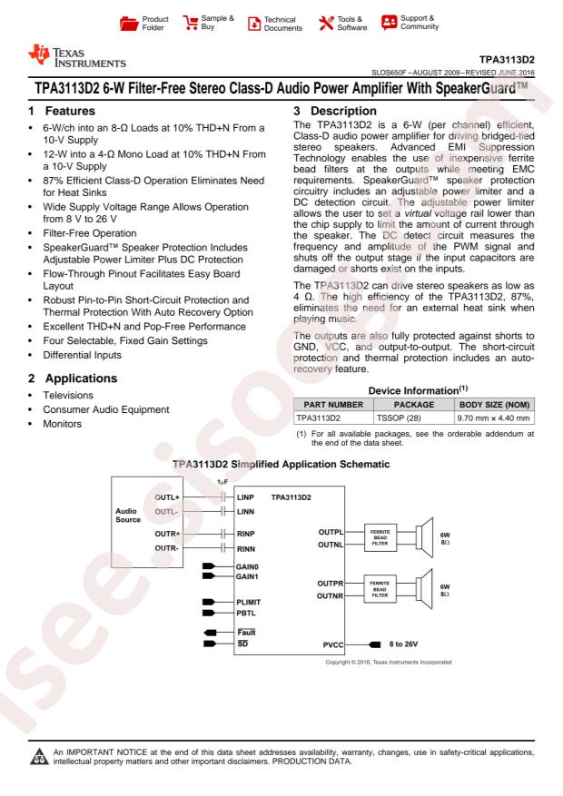 TPA3113D2PWP