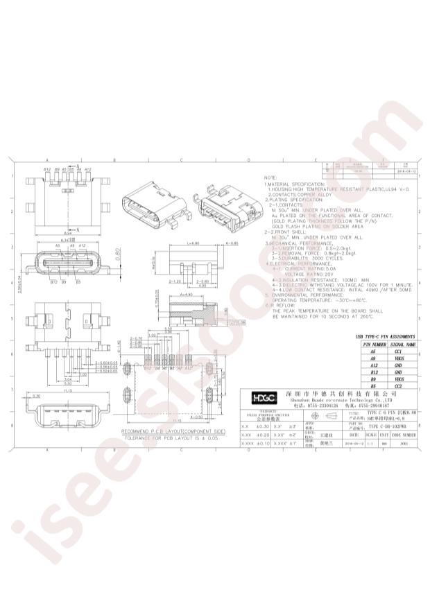 TYPE C-DB-102PWB