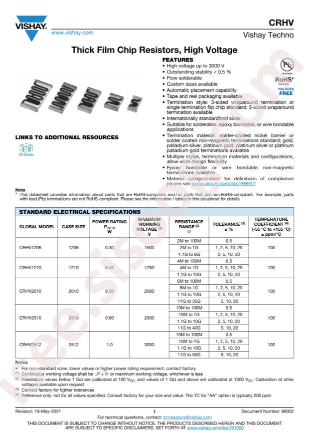 CRHV2512AF500MFKE5