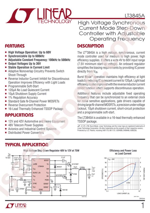 LT3845AMPFE#PBF