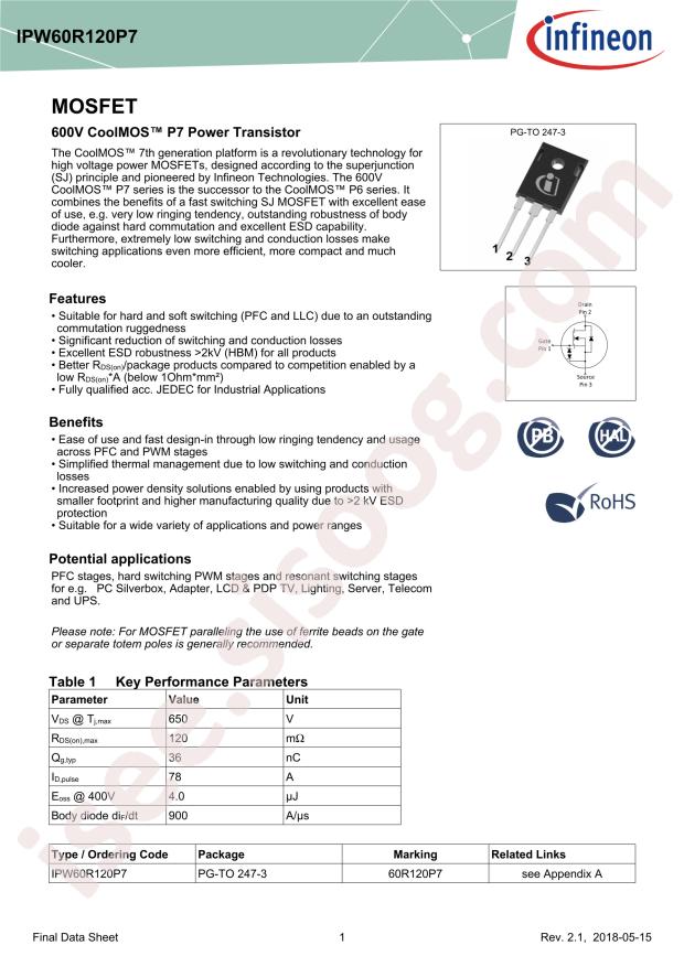 IPW60R120P7