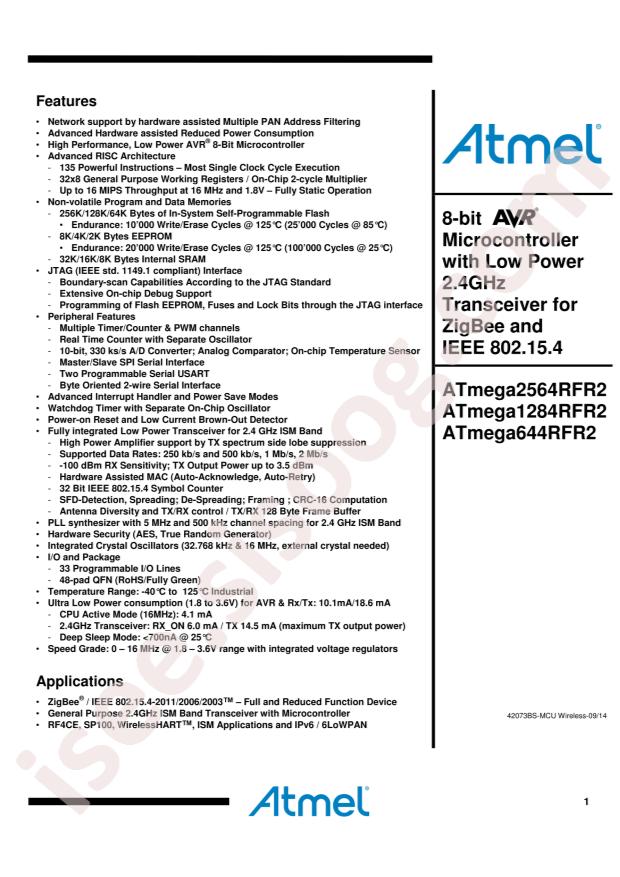 ATMEGA1284RFR2-ZF