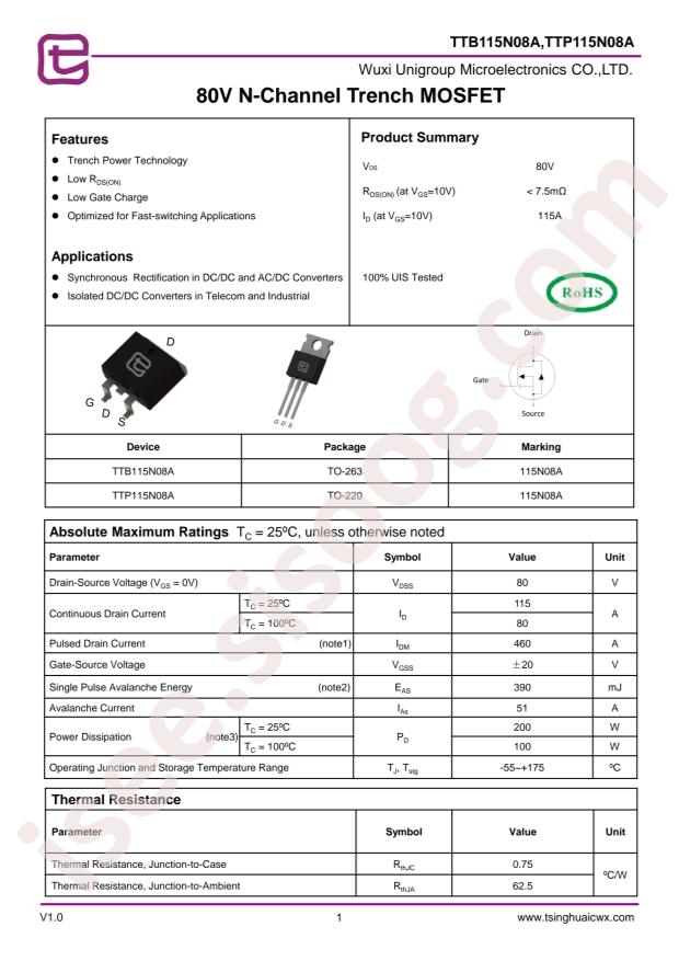 TTP115N08A