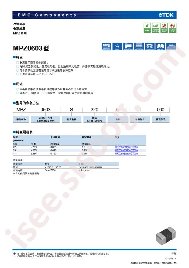 MPZ0603S220CT000