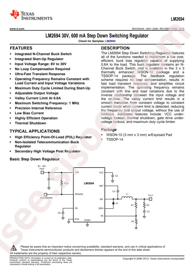 LM2694MT/NOPB