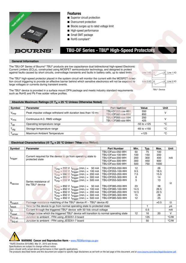 TBU-DF055-500-WH