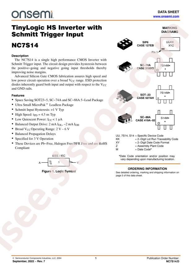 NC7S14P5X