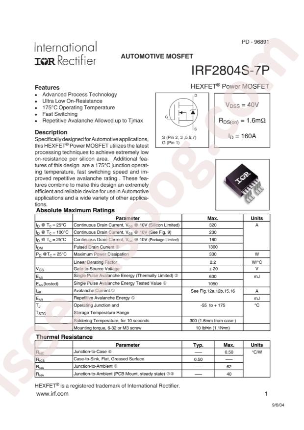 IRF2804STRL7PP