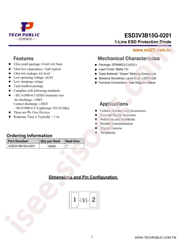 ESD3V3B15G-0201