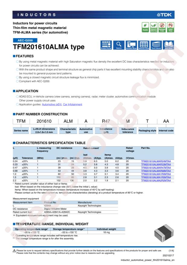 TFM201610ALMAR24MTAA