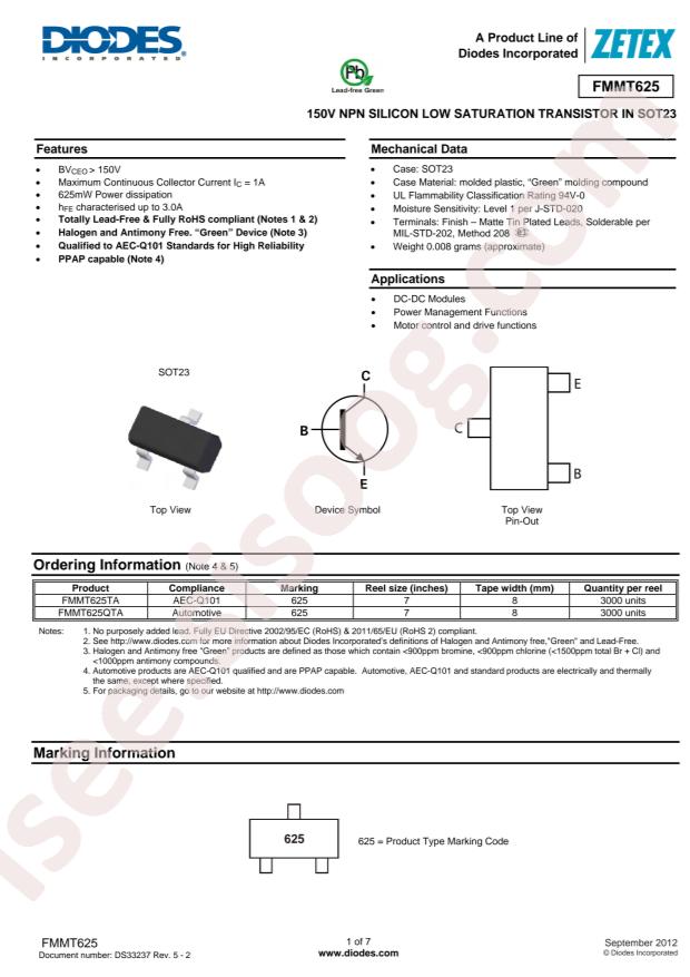 FMMT625TA