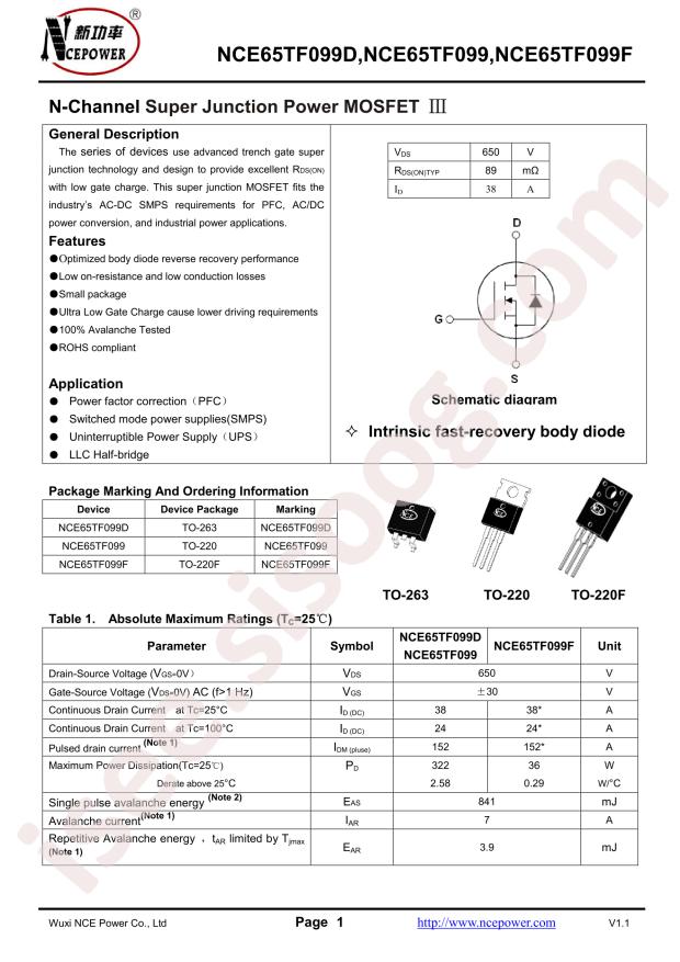NCE65TF099