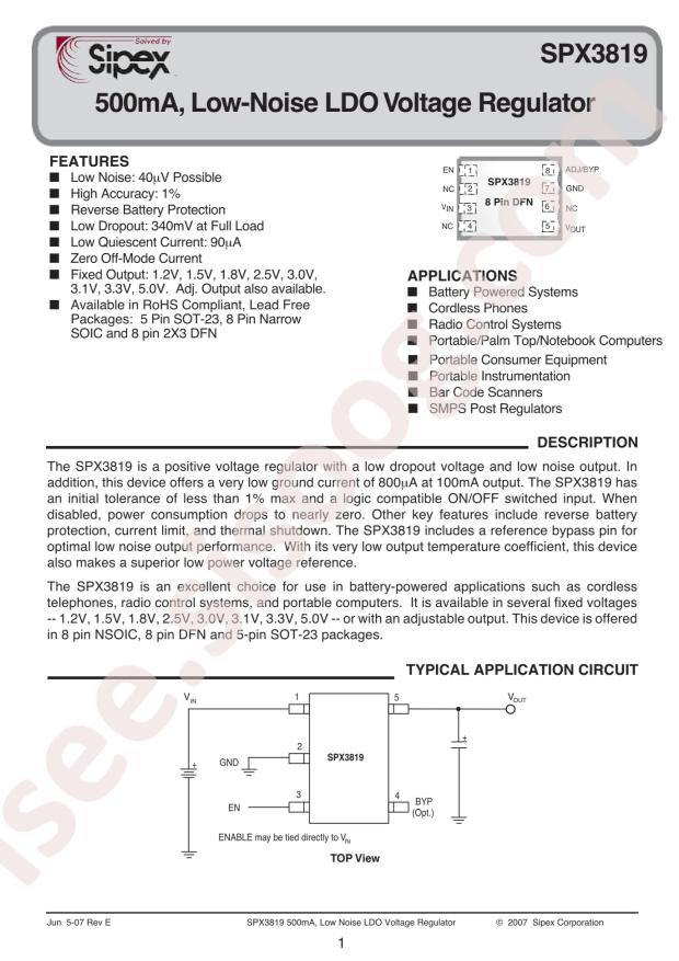 SPX3819M5-L-1-8/TR