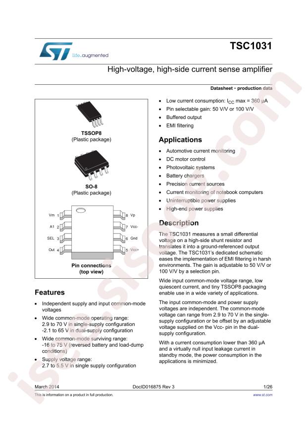 ST TSC1031IPT