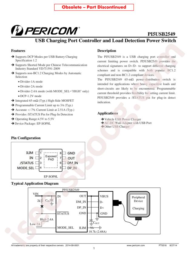 PI5USB2549WAEX