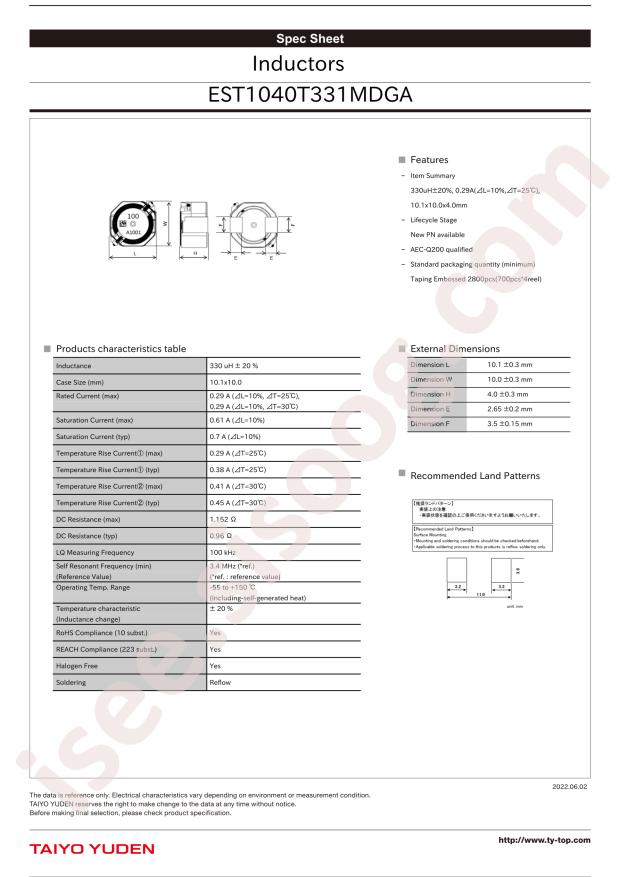 EST1040T331MDGA